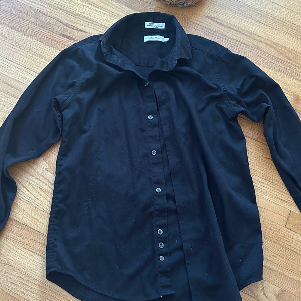 Kids Black Dress Shirt
